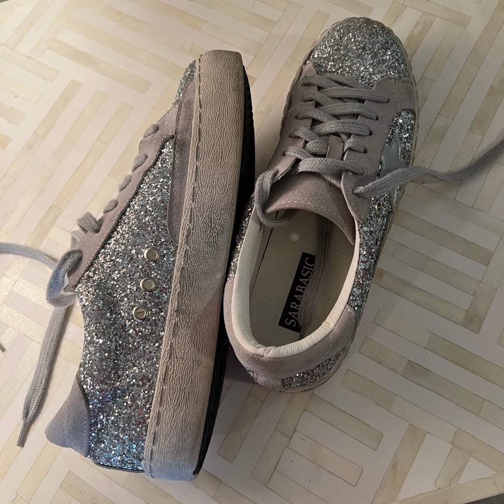 Sparkly Star Tennis Shoes